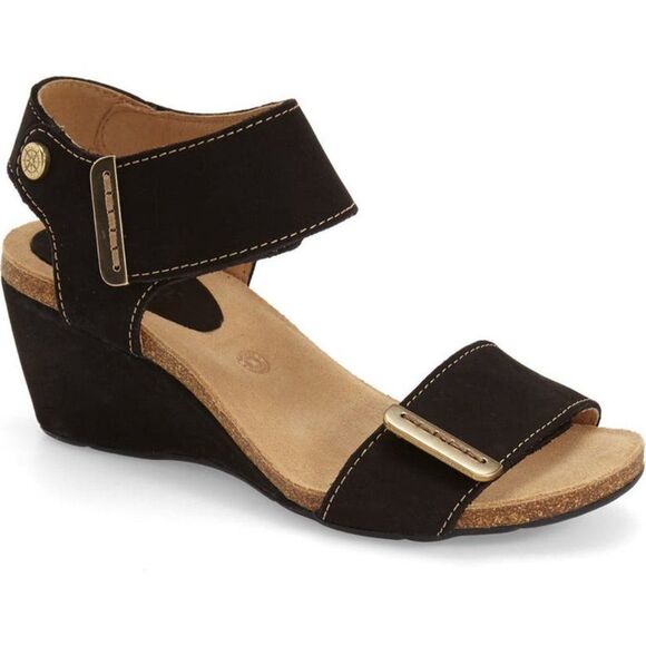 bussola Shoes - Bussola Fuji Wedge Sandal Size 38 (7.5) Black